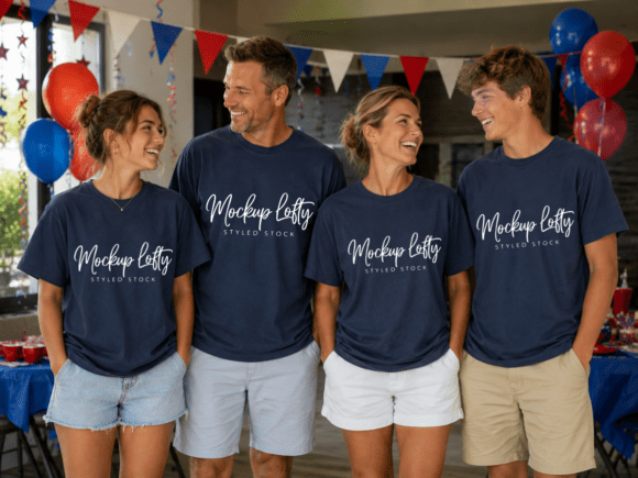 Download Comfort Colors 1717 Family Group Mockup - Premium Resources