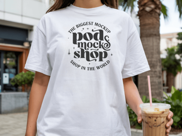 Download Comfort Colors 1717 White Shirt Mockup - Premium Resources